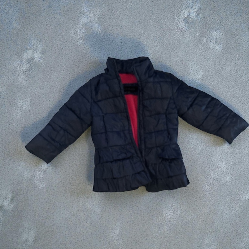 Steve Madden Navy and Pink Kids Puffer Jacket